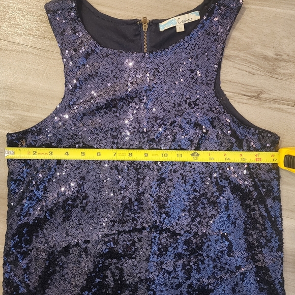 Blue Sequin Dress - Picture 5 of 7